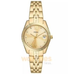 Fossil Women’s Quartz Gold Stainless Steel Gold Dial 33mm Watch ES5338 (Without Tag)