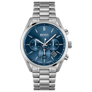 Hugo Boss Men’s Chronograph Stainless Steel Blue Dial 44mm Watch 1513818 UAE DUBAI AJMAN SHARJAH ABU DHABI RAS AL KHAIMA UMM UL QUWAIN ALAIN FUJAIRAH