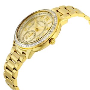 Michael Kors Women’s Quartz Stainless Steel Champagne Crystal Dial 40mm Watch MK6287