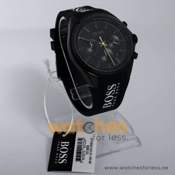 Hugo Boss Men’s Sport Quartz Silicone Strap Black Dial 44mm Watch 1513859 UAE DUBAI AJMAN SHARJAH ABU DHABI RAS AL KHAIMA UMM UL QUWAIN ALAIN FUJAIRAH