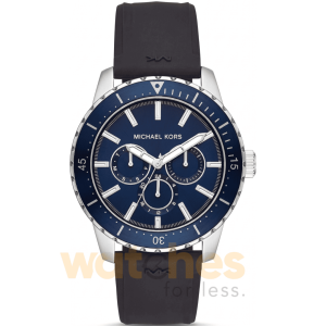 Michael Kors Men’s Silicone Strap Blue Dial 44mm Watch MK7160