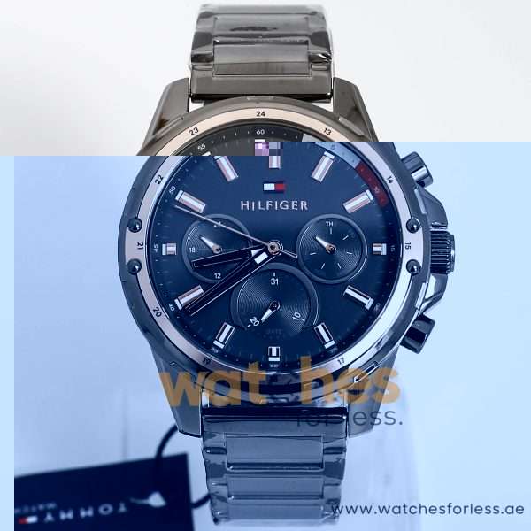 Tommy Hilfiger Men’s Quartz Stainless Steel Grey Dial 45mm Watch 1791790 UAE DUBAI AJMAN SHARJAH ABU DHABI RAS AL KHAIMA UMM UL QUWAIN ALAIN FUJAIRAH