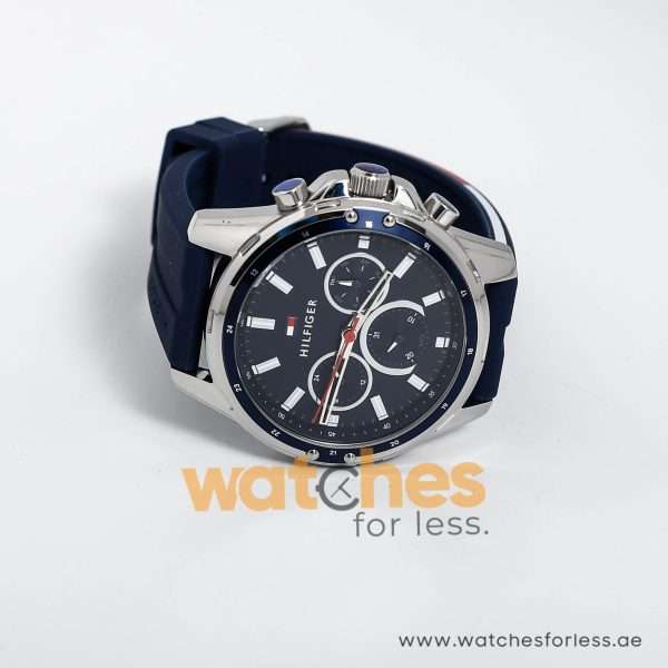 Tommy Hilfiger Men’s Quartz Silicone Strap Blue Dial 45mm Watch 1791791 UAE DUBAI AJMAN SHARJAH ABU DHABI RAS AL KHAIMA UMM UL QUWAIN ALAIN FUJAIRAH