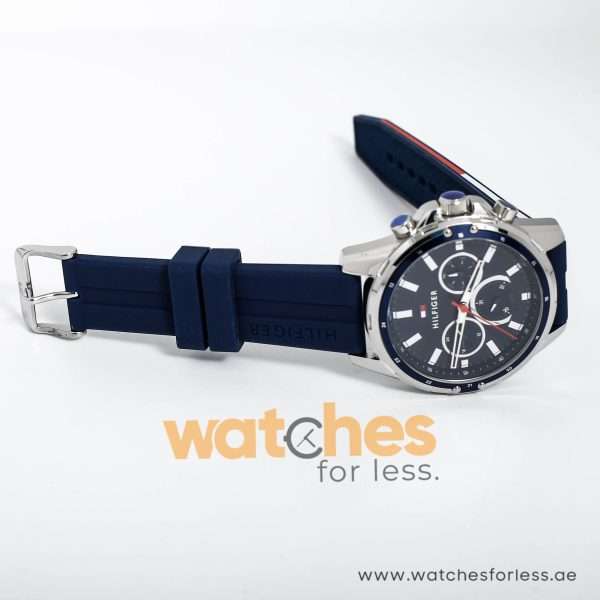 Tommy Hilfiger Men’s Quartz Silicone Strap Blue Dial 45mm Watch 1791791 UAE DUBAI AJMAN SHARJAH ABU DHABI RAS AL KHAIMA UMM UL QUWAIN ALAIN FUJAIRAH