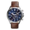 Michael Kors Men’s Chronograph Quartz Leather Strap Blue Dial 45mm Watch MK8362