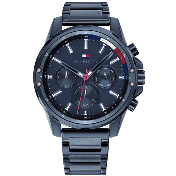 Tommy Hilfiger Men’s Quartz Stainless Steel Blue Dial 45mm Watch 1791789 UAE DUBAI AJMAN SHARJAH ABU DHABI RAS AL KHAIMA UMM UL QUWAIN ALAIN FUJAIRAH