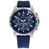 Tommy Hilfiger Men’s Quartz Silicone Strap Blue Dial 45mm Watch 1791791 UAE DUBAI AJMAN SHARJAH ABU DHABI RAS AL KHAIMA UMM UL QUWAIN ALAIN FUJAIRAH