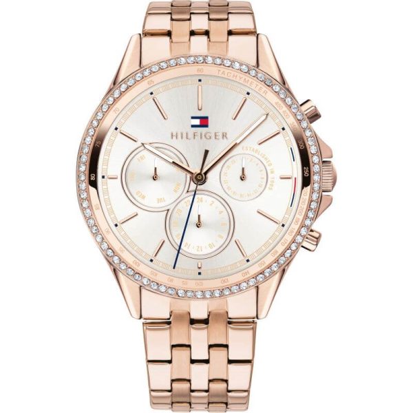 Tommy Hilfiger Women’s Quartz Stainless Steel White Dial 39mm Watch 1781978 UAE DUBAI AJMAN SHARJAH ABU DHABI RAS AL KHAIMA UMM UL QUWAIN ALAIN FUJAIRAH