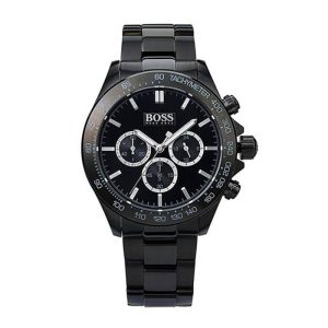Hugo Boss Men’s Chronograph Quartz Stainless Steel Black Dial 44mm Watch 1512961 UAE DUBAI AJMAN SHARJAH ABU DHABI RAS AL KHAIMA UMM UL QUWAIN ALAIN FUJAIRAH