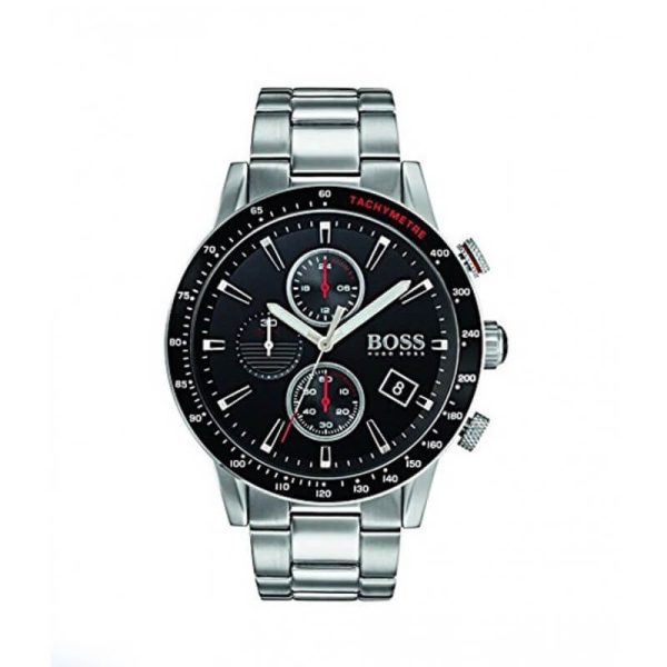 Hugo Boss Men’s Chronograph Quartz Stainless Steel Black Dial 44mm Watch 1513509 UAE DUBAI AJMAN SHARJAH ABU DHABI RAS AL KHAIMA UMM UL QUWAIN ALAIN FUJAIRAH