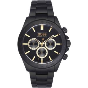 Hugo Boss Men’s Chronograph Quartz Stainless Steel Black 43mm Watch 1513278 UAE DUBAI AJMAN SHARJAH ABU DHABI RAS AL KHAIMA UMM UL QUWAIN ALAIN FUJAIRAH