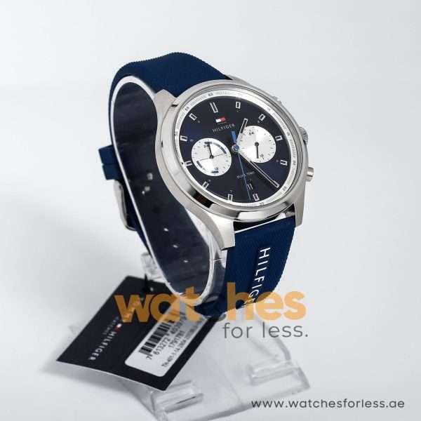 Tommy Hilfiger Men’s Quartz Silicone Strap Blue Dial 44mm Watch 1791781 UAE DUBAI AJMAN SHARJAH ABU DHABI RAS AL KHAIMA UMM UL QUWAIN ALAIN FUJAIRAH