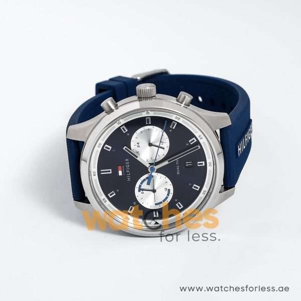 Tommy Hilfiger Men’s Quartz Silicone Strap Blue Dial 44mm Watch 1791781 UAE DUBAI AJMAN SHARJAH ABU DHABI RAS AL KHAIMA UMM UL QUWAIN ALAIN FUJAIRAH