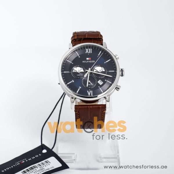 Tommy Hilfiger Men’s Quartz Leather Strap Blue Dial 44mm Watch 1710393 UAE DUBAI AJMAN SHARJAH ABU DHABI RAS AL KHAIMA UMM UL QUWAIN ALAIN FUJAIRAH