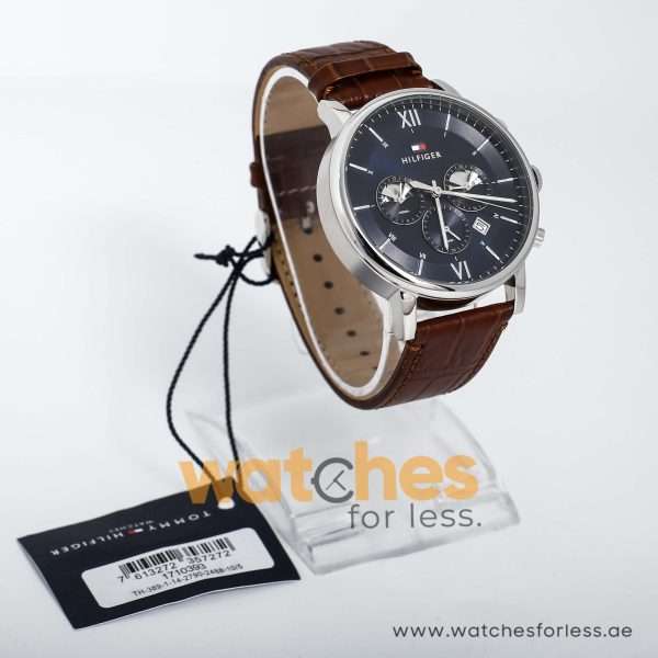 Tommy Hilfiger Men’s Quartz Leather Strap Blue Dial 44mm Watch 1710393 UAE DUBAI AJMAN SHARJAH ABU DHABI RAS AL KHAIMA UMM UL QUWAIN ALAIN FUJAIRAH