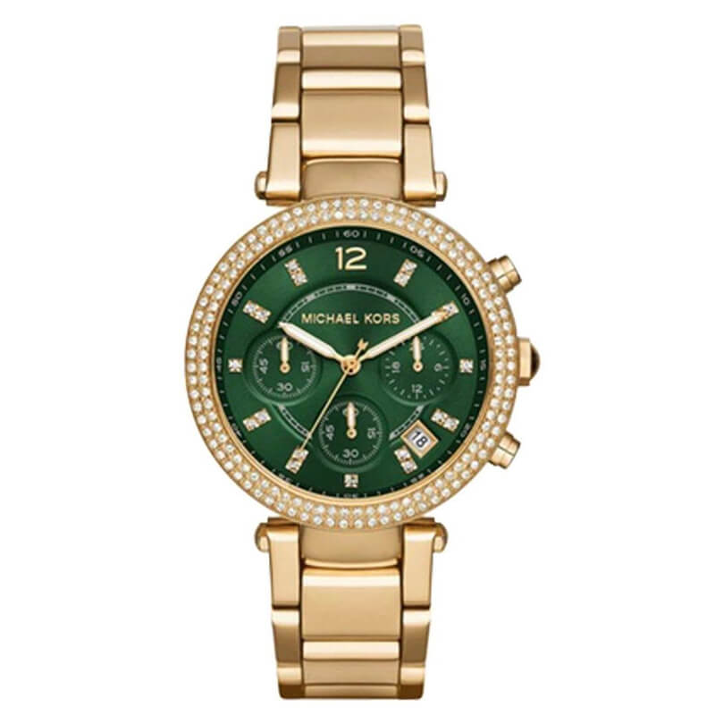 Michael Kors Women's Quartz Chronograph Stainless Steel Green Dial 38mm  Watch MK6263 - Watches For Less