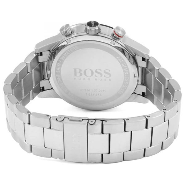 Hugo Boss Men’s Chronograph Quartz Stainless Steel Black Dial 44mm Watch 1513509 UAE DUBAI AJMAN SHARJAH ABU DHABI RAS AL KHAIMA UMM UL QUWAIN ALAIN FUJAIRAH