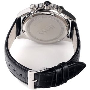 Hugo Boss Men’s Chronograph Quartz Leather Strap Black Dial 44mm Watch 1513178 UAE DUBAI AJMAN SHARJAH ABU DHABI RAS AL KHAIMA UMM UL QUWAIN ALAIN FUJAIRAH