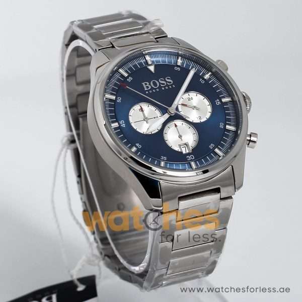 Hugo Boss Men’s Chronograph Quartz Stainless Steel Blue Dial 44mm Watch 1513713 UAE DUBAI AJMAN SHARJAH ABU DHABI RAS AL KHAIMA UMM UL QUWAIN ALAIN FUJAIRAH