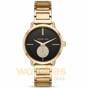 Michael Kors Women’s Quartz Stainless Steel Black Dial 36mm Watch MK3788 (Without Tag)
