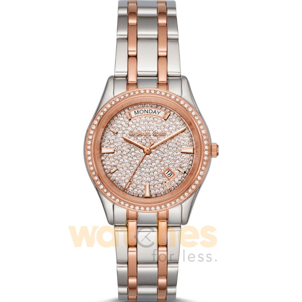 Michael Kors Women’s Quartz Stainless Steel Multi Colour Dial 34mm Watch MK6482