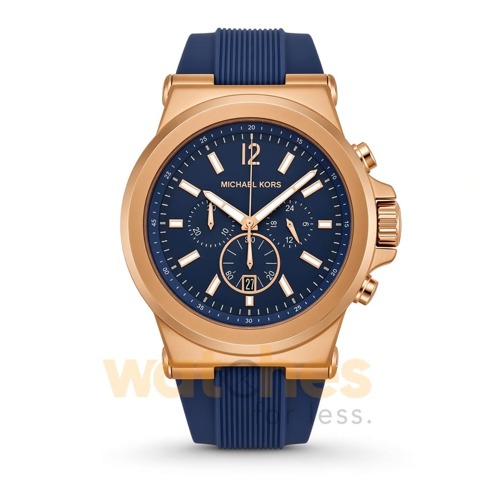Michael Kors Men’s Chronograph Silicone Strap Blue Dial 49mm Watch MK8295 UAE DUBAI AJMAN SHARJAH ABU DHABI RAS AL KHAIMA UMM UL QUWAIN ALAIN FUJAIRAH