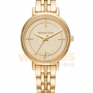 Michael Kors Women’s Quartz Stainless Steel Gold Dial 38mm Watch MK3681