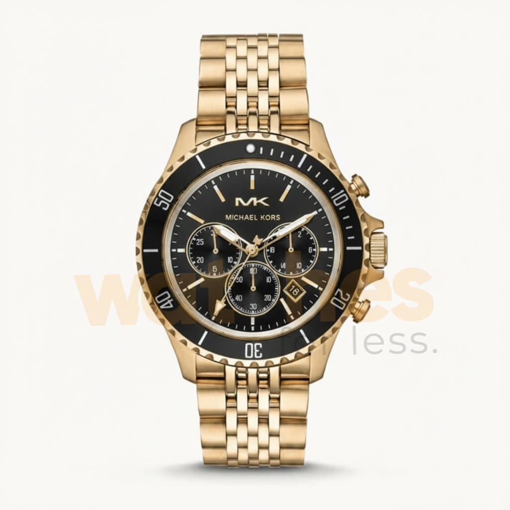 Michael Kors Men’s Chronograph Stainless Steel Black Dial 44mm Watch MK8726