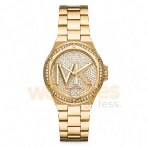 Michael Kors Women’s Quartz Stainless Steel Gold Dial 37mm Watch MK7229