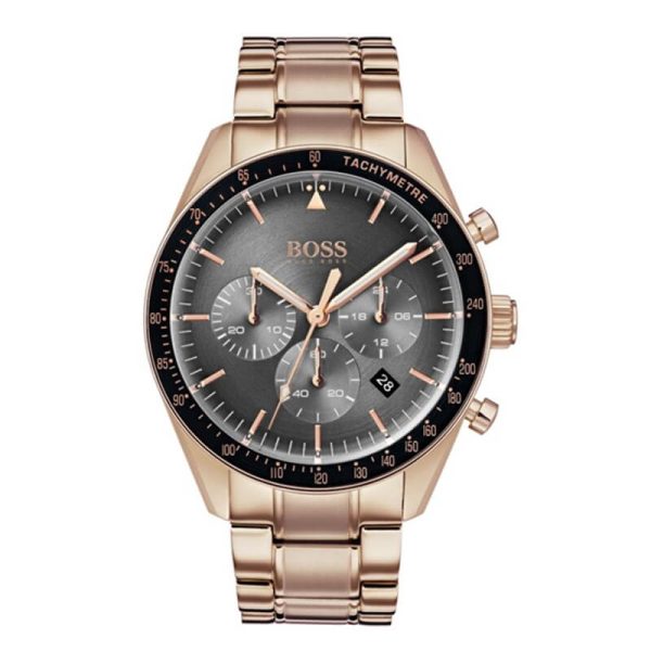 Hugo Boss Men’s Chronograph Quartz Stainless Steel Grey Dial 44mm Watch 1513632 UAE DUBAI AJMAN SHARJAH ABU DHABI RAS AL KHAIMA UMM UL QUWAIN ALAIN FUJAIRAH