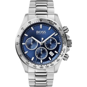 Hugo Boss Men’s Chronograph Stainless Steel Blue Dial 45mm Watch 1513755 UAE DUBAI AJMAN SHARJAH ABU DHABI RAS AL KHAIMA UMM UL QUWAIN ALAIN FUJAIRAH