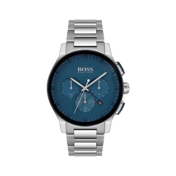 Hugo Boss Men’s Chronograph Quartz Stainless Steel Blue Dial 44mm Watch 1513763 UAE DUBAI AJMAN SHARJAH ABU DHABI RAS AL KHAIMA UMM UL QUWAIN ALAIN FUJAIRAH