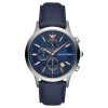 Emporio Armani Men’s Chronograph Leather strap Blue Dial 43mm Watch AR11216 UAE DUBAI AJMAN SHARJAH ABU DHABI RAS AL KHAIMA UMM UL QUWAIN ALAIN FUJAIRAH