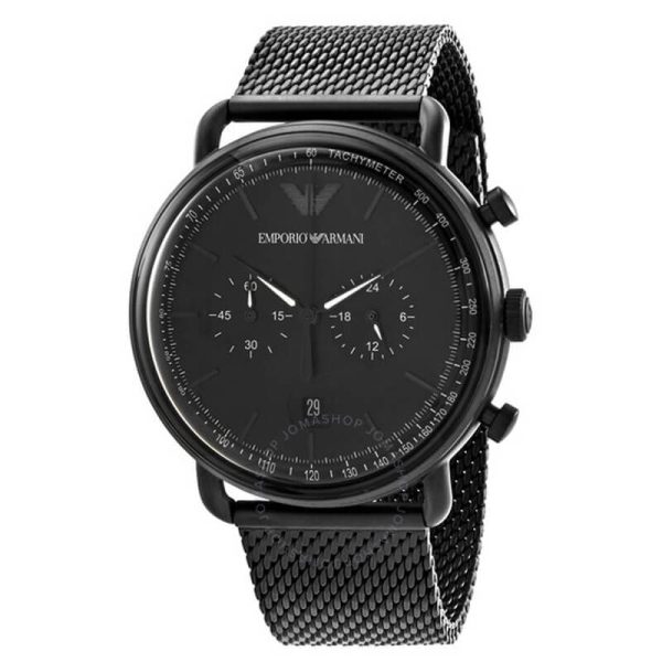 Emporio Armani Men’s Chronograph Quartz Stainless Steel Black Dial 43mm Watch AR11264 UAE DUBAI AJMAN SHARJAH ABU DHABI RAS AL KHAIMA UMM UL QUWAIN ALAIN FUJAIRAH