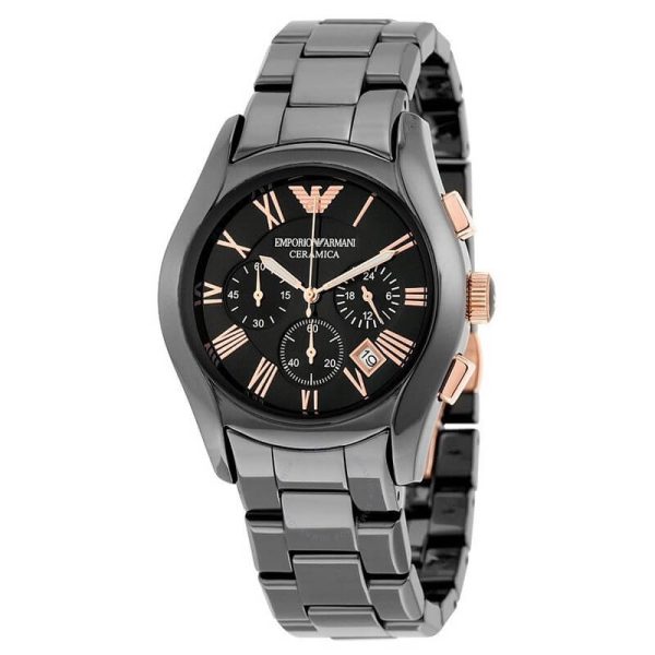 Emporio Armani Men’s Chronograph Quartz Ceramic Black Dial 42mm Watch AR1410 UAE DUBAI AJMAN SHARJAH ABU DHABI RAS AL KHAIMA UMM UL QUWAIN ALAIN FUJAIRAH