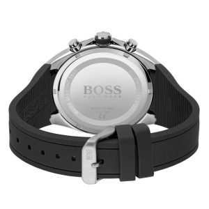 Hugo Boss Men’s Quartz Silicone Strap Black Dial 46mm Watch 1513855 UAE DUBAI AJMAN SHARJAH ABU DHABI RAS AL KHAIMA UMM UL QUWAIN ALAIN FUJAIRAH