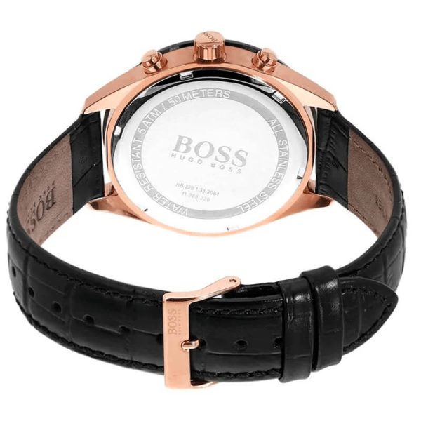 Hugo Boss Men’s Quartz Leather Strap Black Dial 42mm Watch 1513580 UAE DUBAI AJMAN SHARJAH ABU DHABI RAS AL KHAIMA UMM UL QUWAIN ALAIN FUJAIRAH
