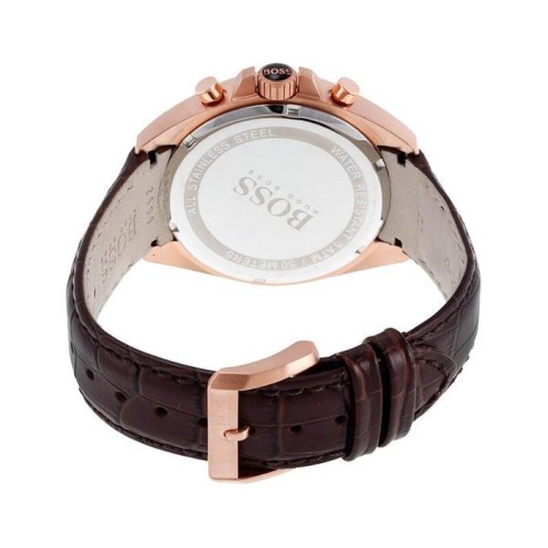 Hugo Boss Men’s Quartz Lather Strap Brown Dial 43mm Watch 1513093 UAE DUBAI AJMAN SHARJAH ABU DHABI RAS AL KHAIMA UMM UL QUWAIN ALAIN FUJAIRAH