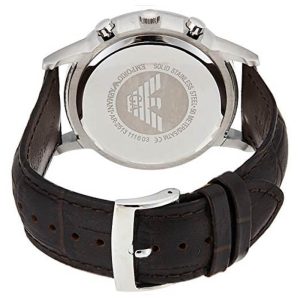 Emporio Armani Men’s Chronograph Quartz Leather Strap Grey Dial 43mm Watch AR2513 UAE DUBAI AJMAN SHARJAH ABU DHABI RAS AL KHAIMA UMM UL QUWAIN ALAIN FUJAIRAH