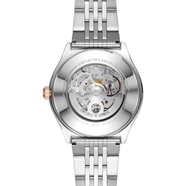 Emporio Armani Men’s Automatic Stainless Steel White Dial 43mm AR60002 UAE DUBAI AJMAN SHARJAH ABU DHABI RAS AL KHAIMA UMM UL QUWAIN ALAIN FUJAIRAH