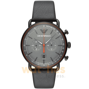 Emporio Armani Men’s Chronograph Quartz Leather Strap Grey Dial 43mm Watch AR11168 UAE DUBAI AJMAN SHARJAH ABU DHABI RAS AL KHAIMA UMM UL QUWAIN ALAIN FUJAIRAH