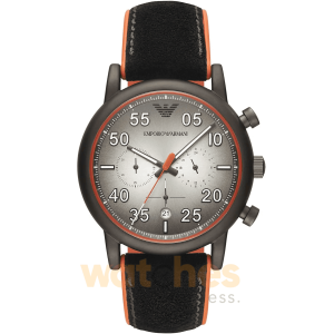 Emporio Armani Men’s Chronograph Quartz Leather Strap Grey Dial 43mm Watch AR11174 UAE DUBAI AJMAN SHARJAH ABU DHABI RAS AL KHAIMA UMM UL QUWAIN ALAIN FUJAIRAH