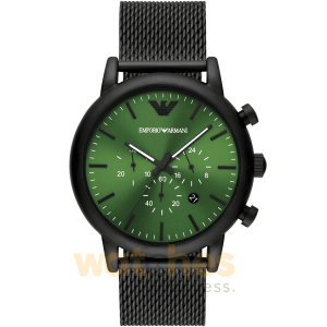 Emporio Armani Men’s Quartz Stainless Steel Green Dial 46mm Watch AR11470 UAE DUBAI AJMAN SHARJAH ABU DHABI RAS AL KHAIMA UMM UL QUWAIN ALAIN FUJAIRAH