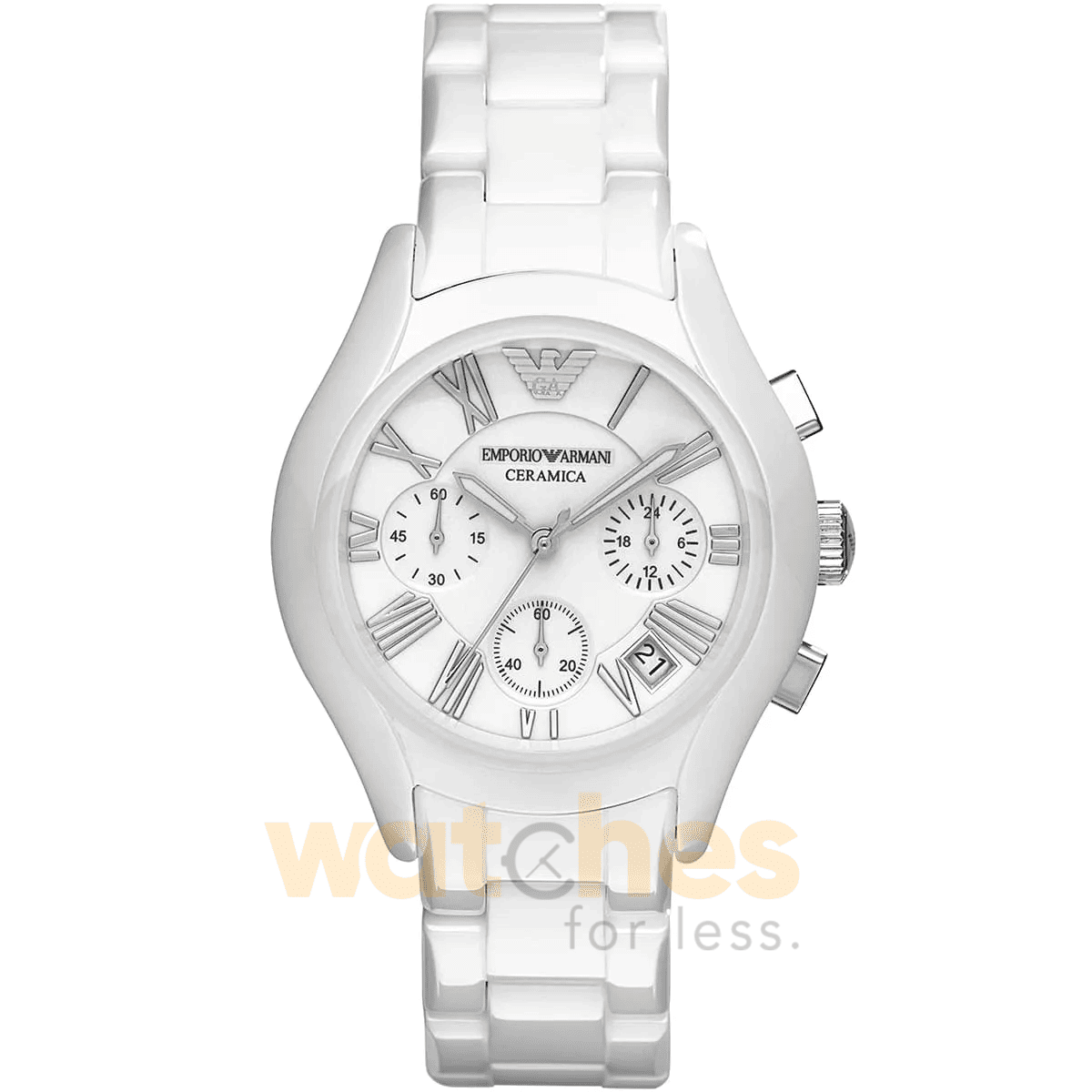 Emporio Armani Women's Quartz Ceramic White Dial 38mm Watch AR1404 UAE DUBAI AJMAN SHARJAH ABU DHABI RAS AL KHAIMA UMM UL QUWAIN ALAIN FUJAIRAH