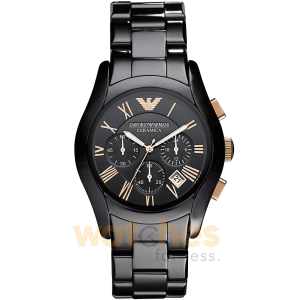 Emporio Armani Men’s Chronograph Quartz Ceramic Black Dial 42mm Watch AR1410 UAE DUBAI AJMAN SHARJAH ABU DHABI RAS AL KHAIMA UMM UL QUWAIN ALAIN FUJAIRAH