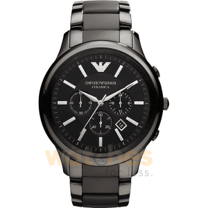 Emporio Armani Men’s Quartz Chronograph Ceramic Black Dial 47mm Watch AR1451 UAE DUBAI AJMAN SHARJAH ABU DHABI RAS AL KHAIMA UMM UL QUWAIN ALAIN FUJAIRAH