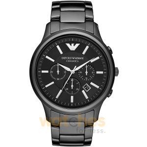Emporio Armani Men’s Quartz Black Ceramic Black Dial 43mm Watch AR1452 UAE DUBAI AJMAN SHARJAH ABU DHABI RAS AL KHAIMA UMM UL QUWAIN ALAIN FUJAIRAH