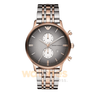 Emporio Armani Men’s Quartz Chronograph Stainless Steel Grey Dial 43mm Watch AR1721 UAE DUBAI AJMAN SHARJAH ABU DHABI RAS AL KHAIMA UMM UL QUWAIN ALAIN FUJAIRAH