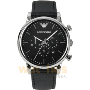 Emporio Armani Men’s Quartz Leather Strap Black Dial 46mm Watch AR1828 UAE DUBAI AJMAN SHARJAH ABU DHABI RAS AL KHAIMA UMM UL QUWAIN ALAIN FUJAIRAH