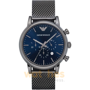 Emporio Armani Men’s Chronograph Quartz Stainless Steel Blue Dial 46mm Watch AR1979 UAE DUBAI AJMAN SHARJAH ABU DHABI RAS AL KHAIMA UMM UL QUWAIN ALAIN FUJAIRAH